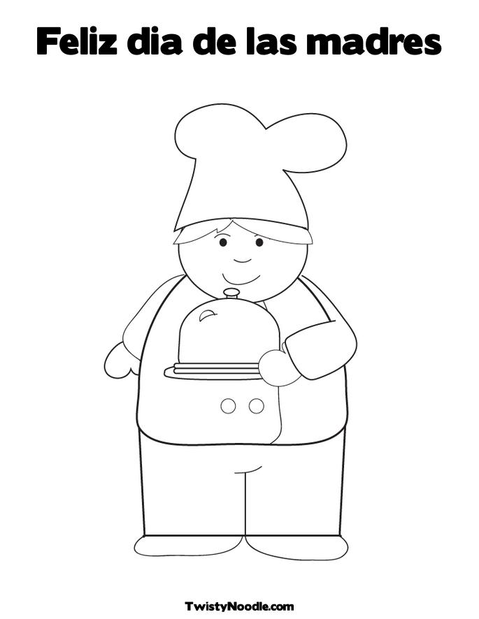 Printable Chef Hat Coloring Page