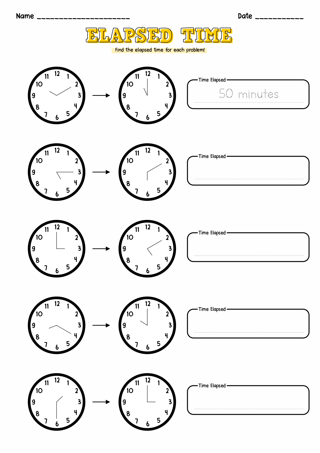 13 4th Grade Elapsed Time Worksheets Free PDF At Worksheeto