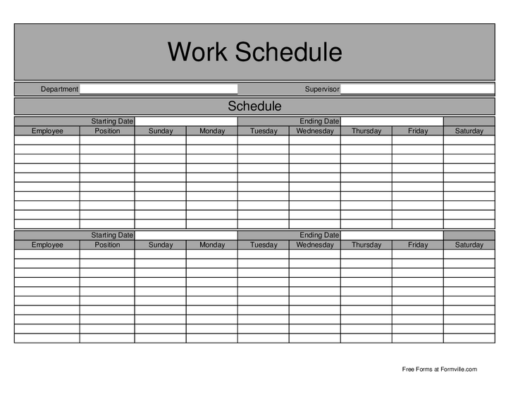 15 Best Images of Work Schedule Worksheet - College Schedule Planning ...
