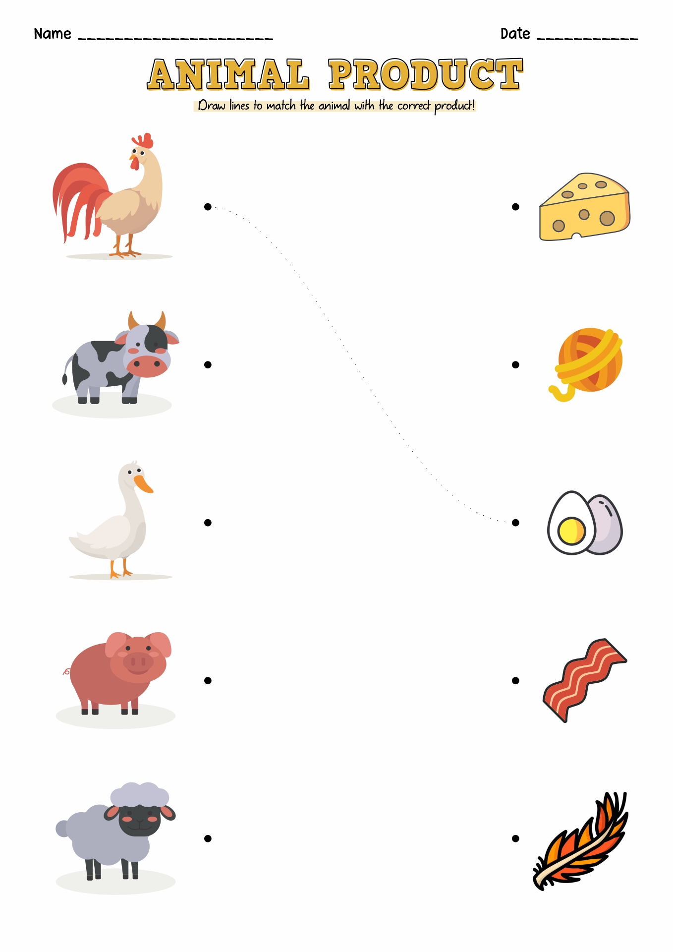 9 Farm Animal Products Worksheet Free PDF At Worksheeto