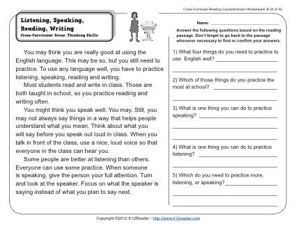 Writing 2nd Grade Reading Worksheets