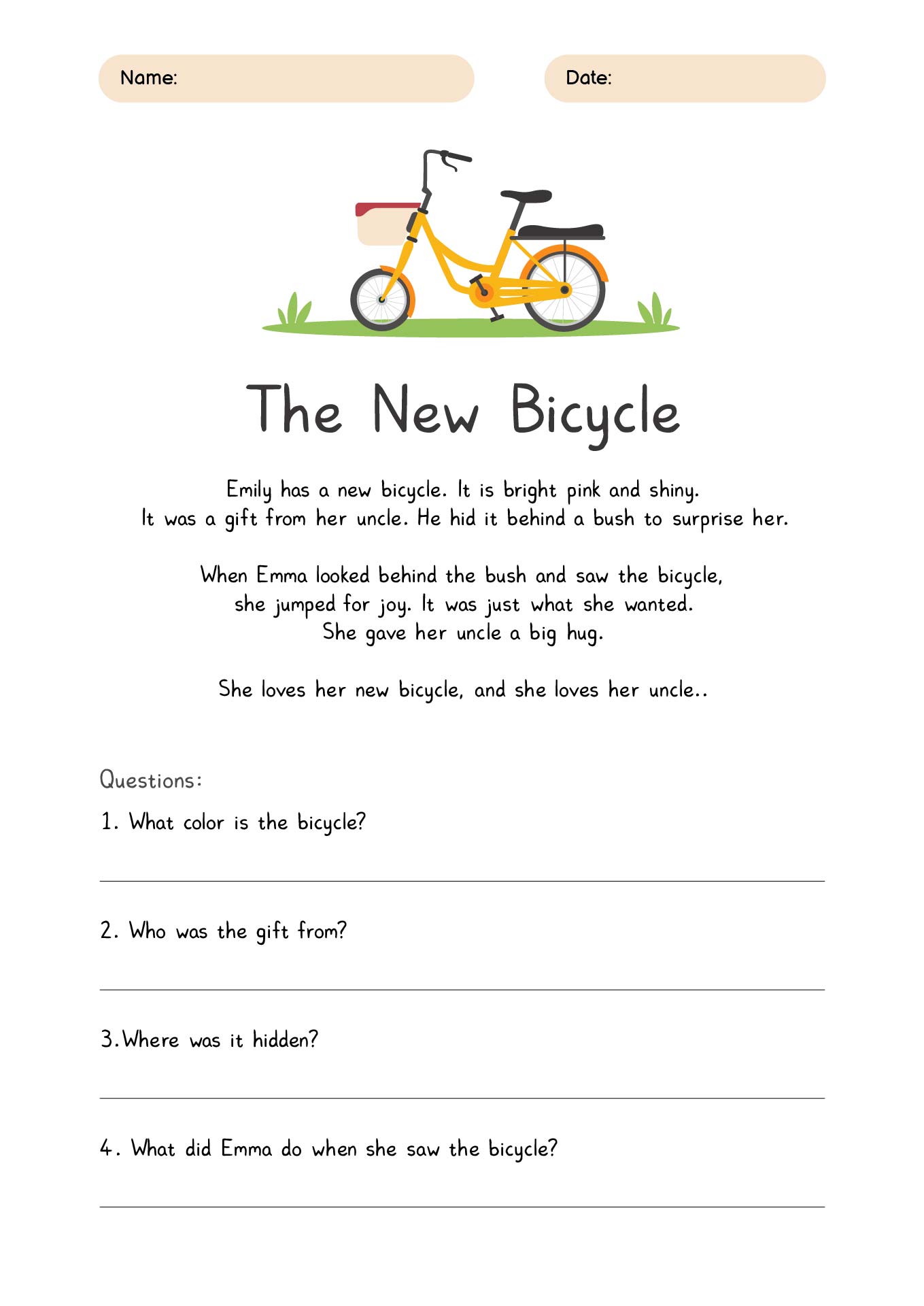 Free Reading Comprehension Ks1 Worksheets Printable