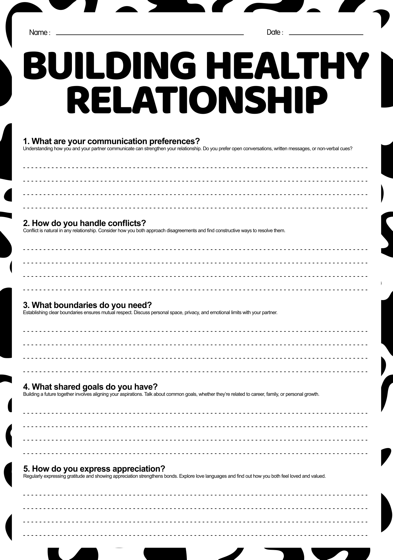 18 Relationship Building Worksheet Free PDF At Worksheeto 18 Relationship Building Worksheet Free PDF At Worksheeto