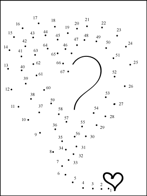 Connect the Dots Printable for Valentines Day
