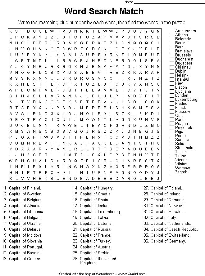 Difficult Adult Word Search Puzzles Image