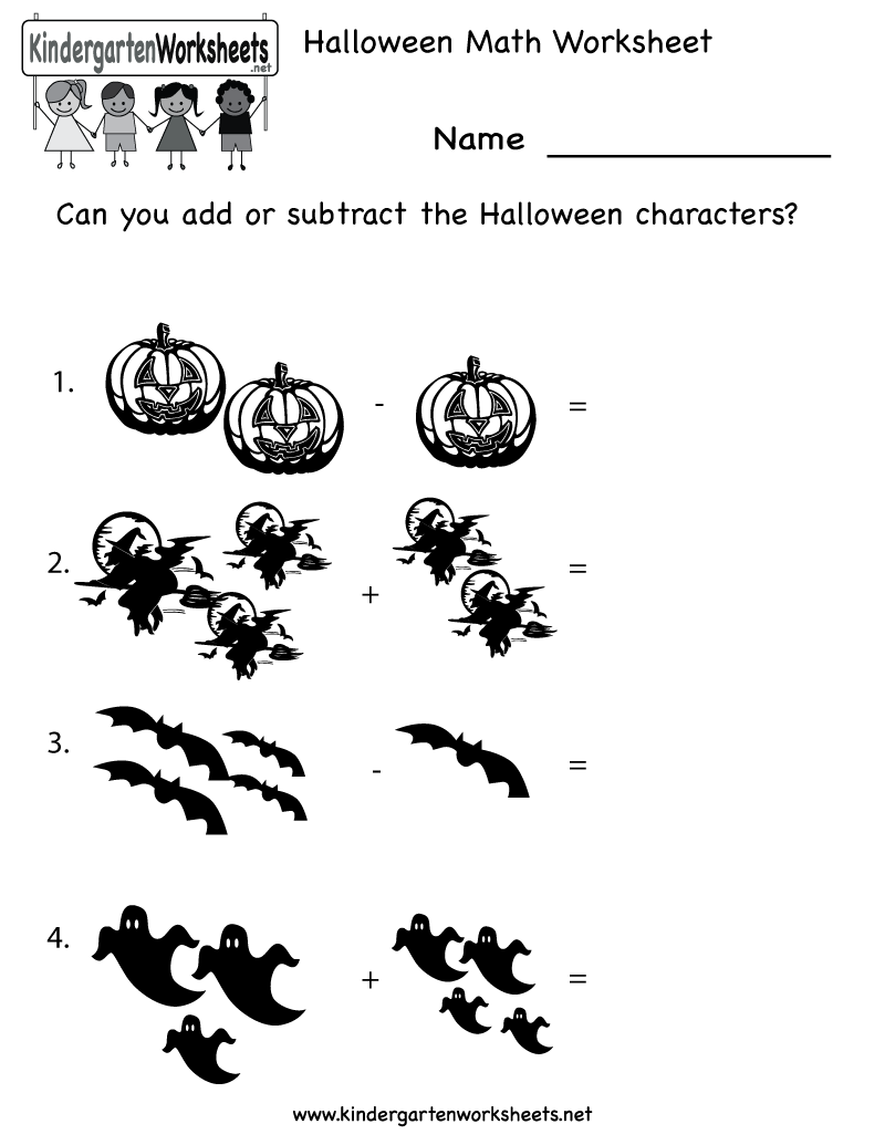 Free Halloween Math Worksheets Image