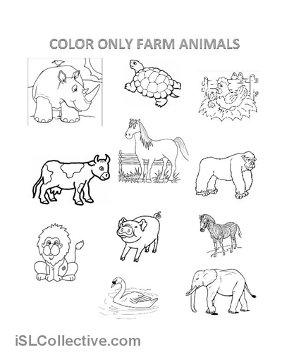 Free Printable Farm Animal Worksheets Image