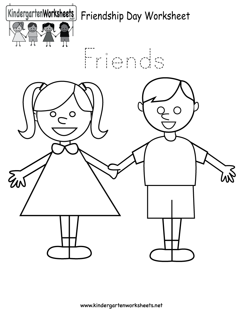 Friends Worksheets for Preschoolers