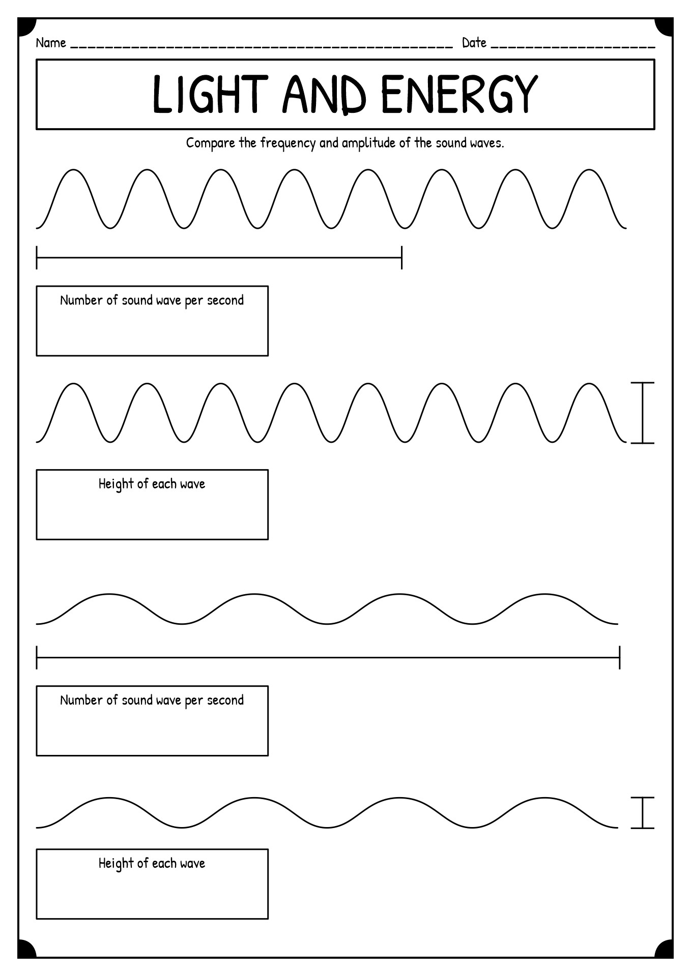 Light and Sound Waves Image