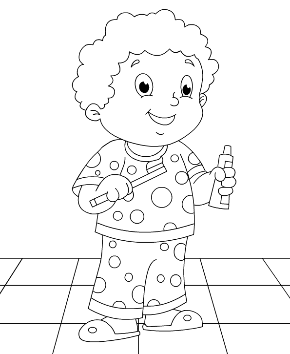Personal Hygiene Coloring Pages Image