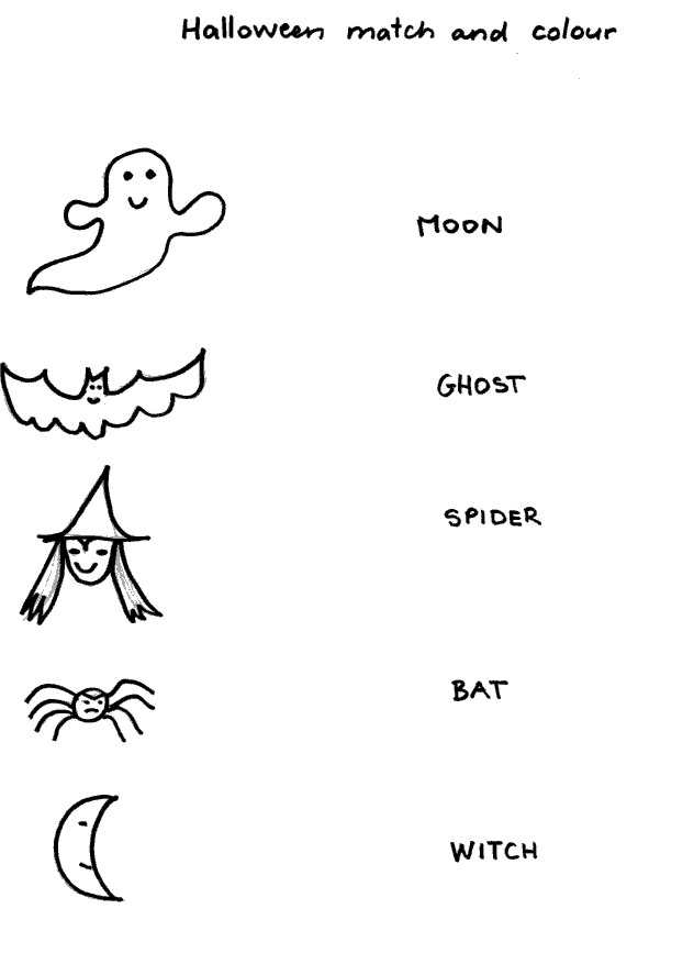 Preschool Halloween Activity Worksheets Image