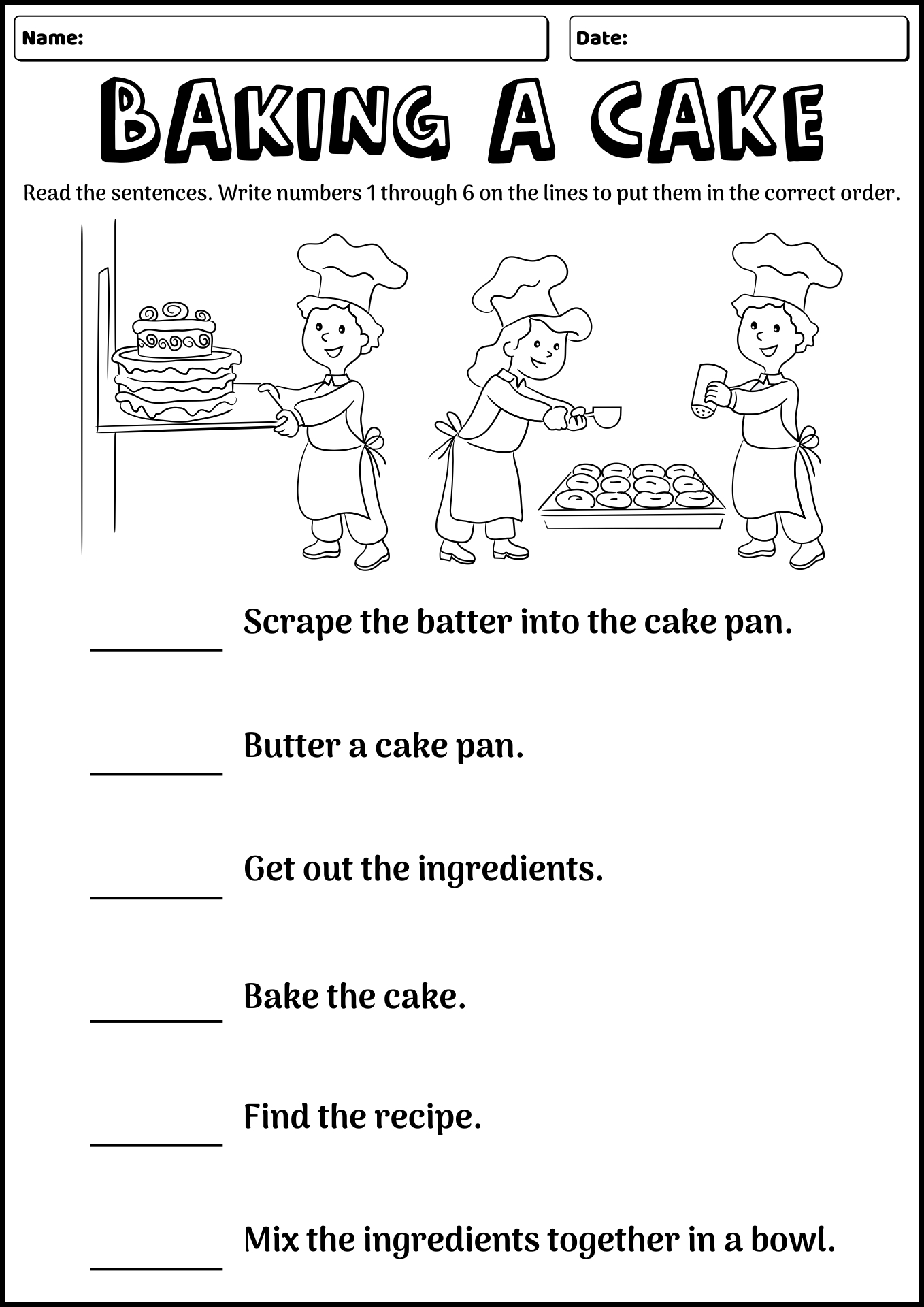 Story Sequencing Worksheets 3rd Grade