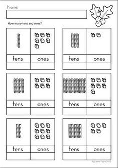 Tens and Ones Worksheets First Grade Image