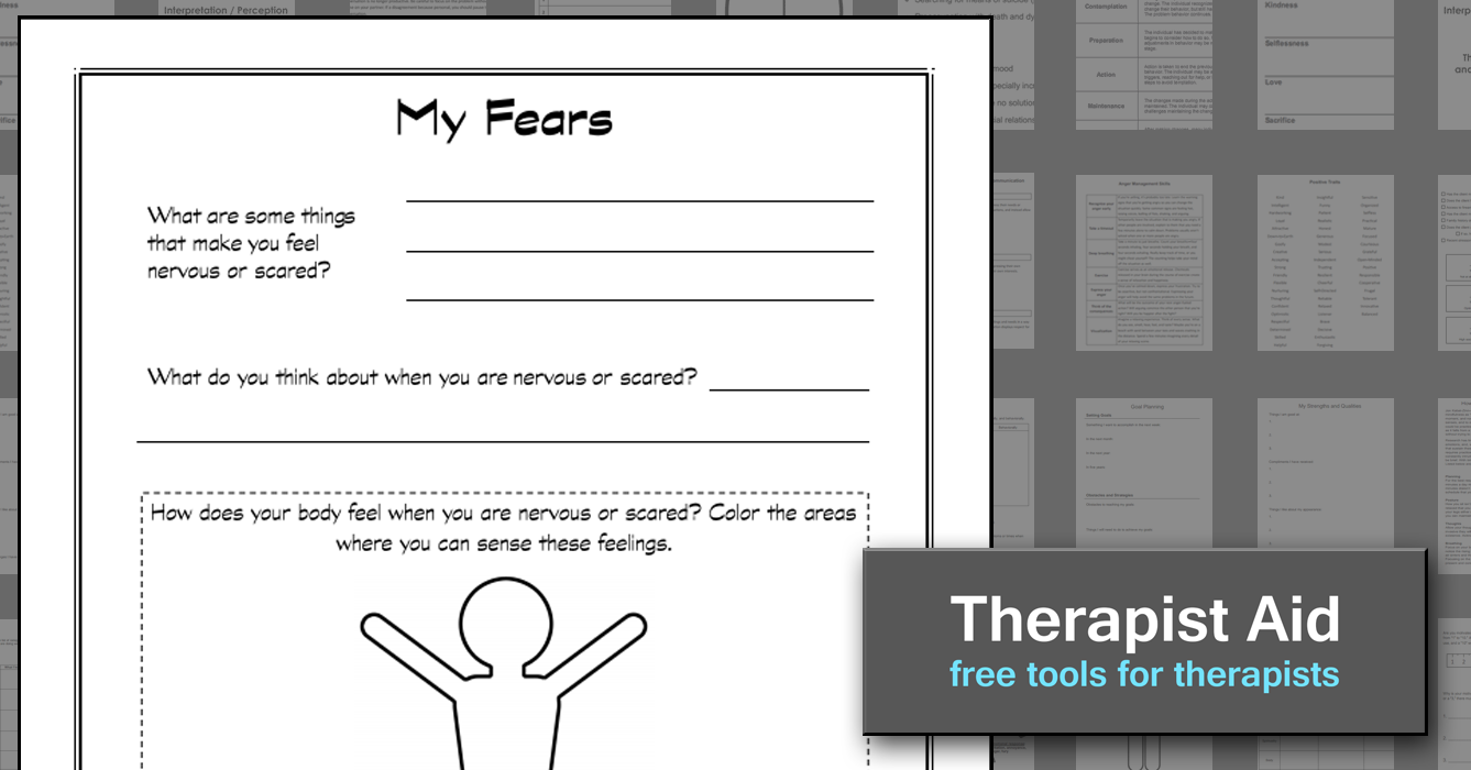 Anxiety Worksheets for Adults Image