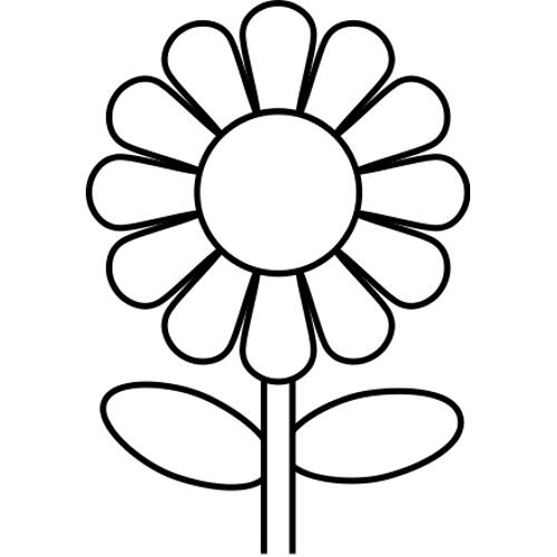 Cute Flower Coloring Pages Image