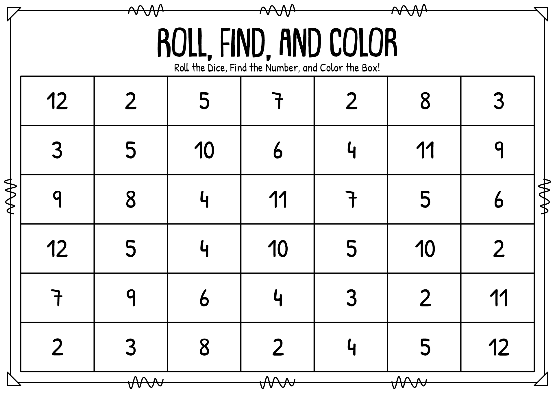Dice Number Recognition Game