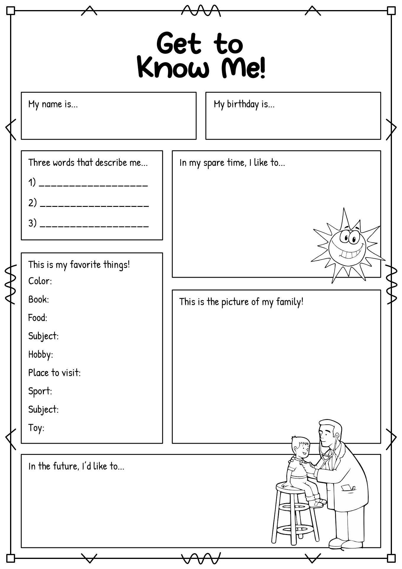 Get to Know You Worksheet