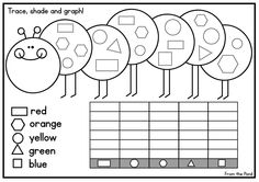 Graph Shapes Kindergarten Worksheets Image