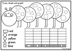 Graph Shapes Kindergarten Worksheets