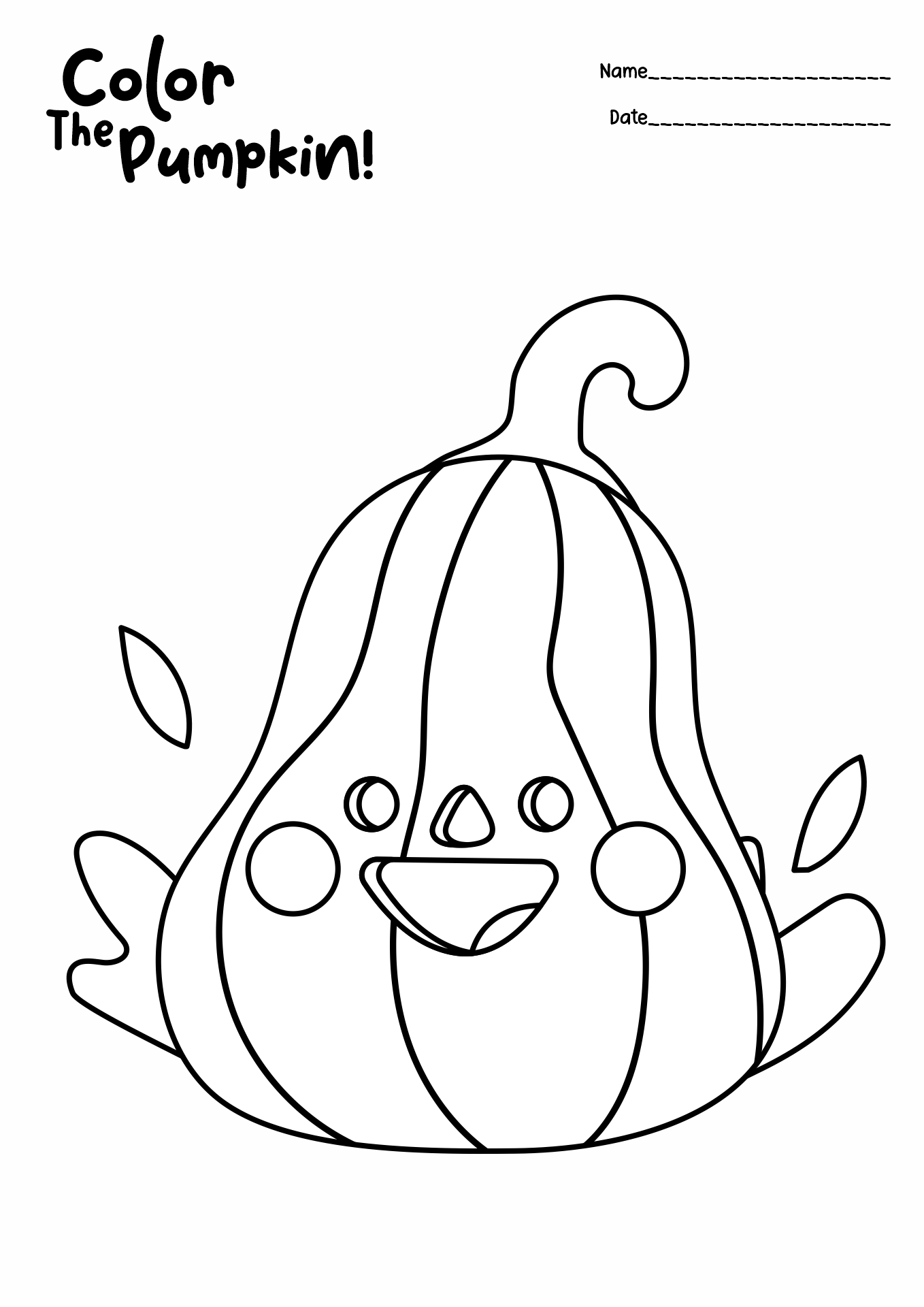 Halloween Pumpkin Coloring Pages Image