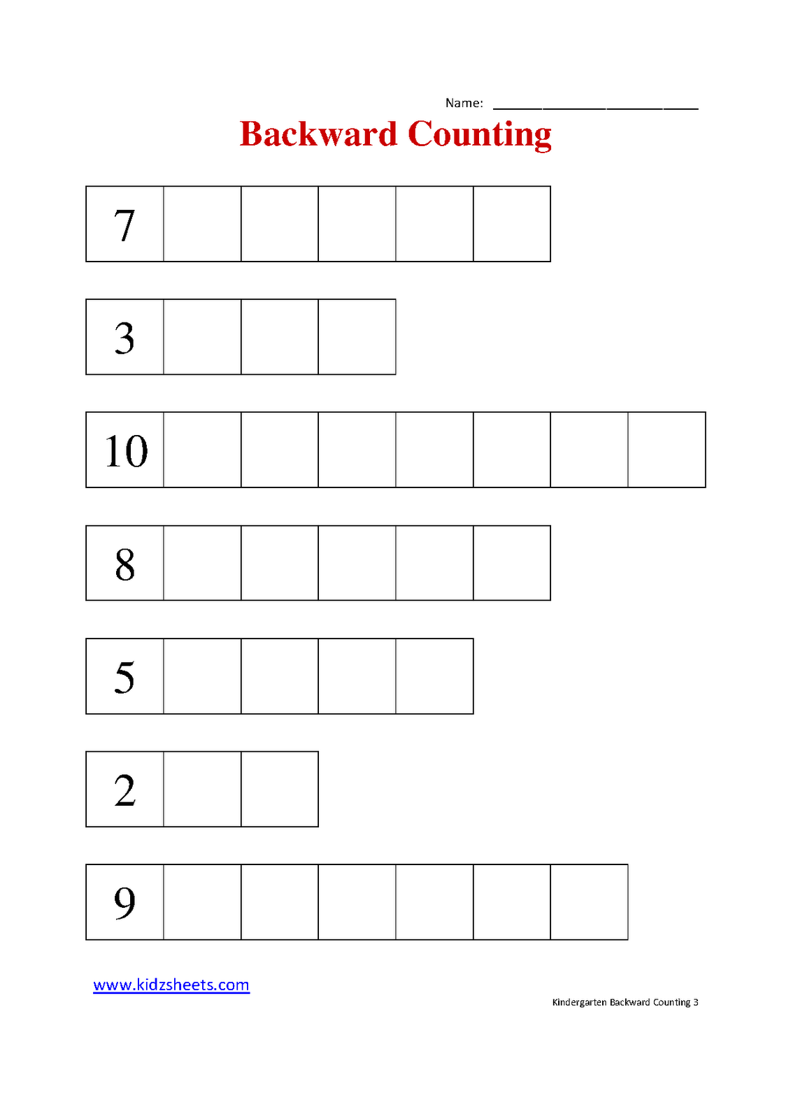 Writing Numbers Backwards Worksheet