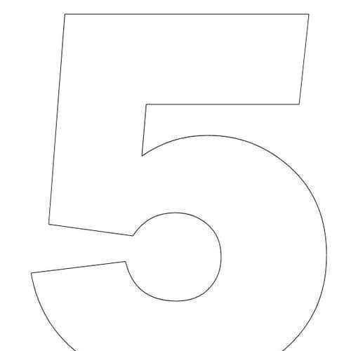 Нарисовать цифру 5 красиво