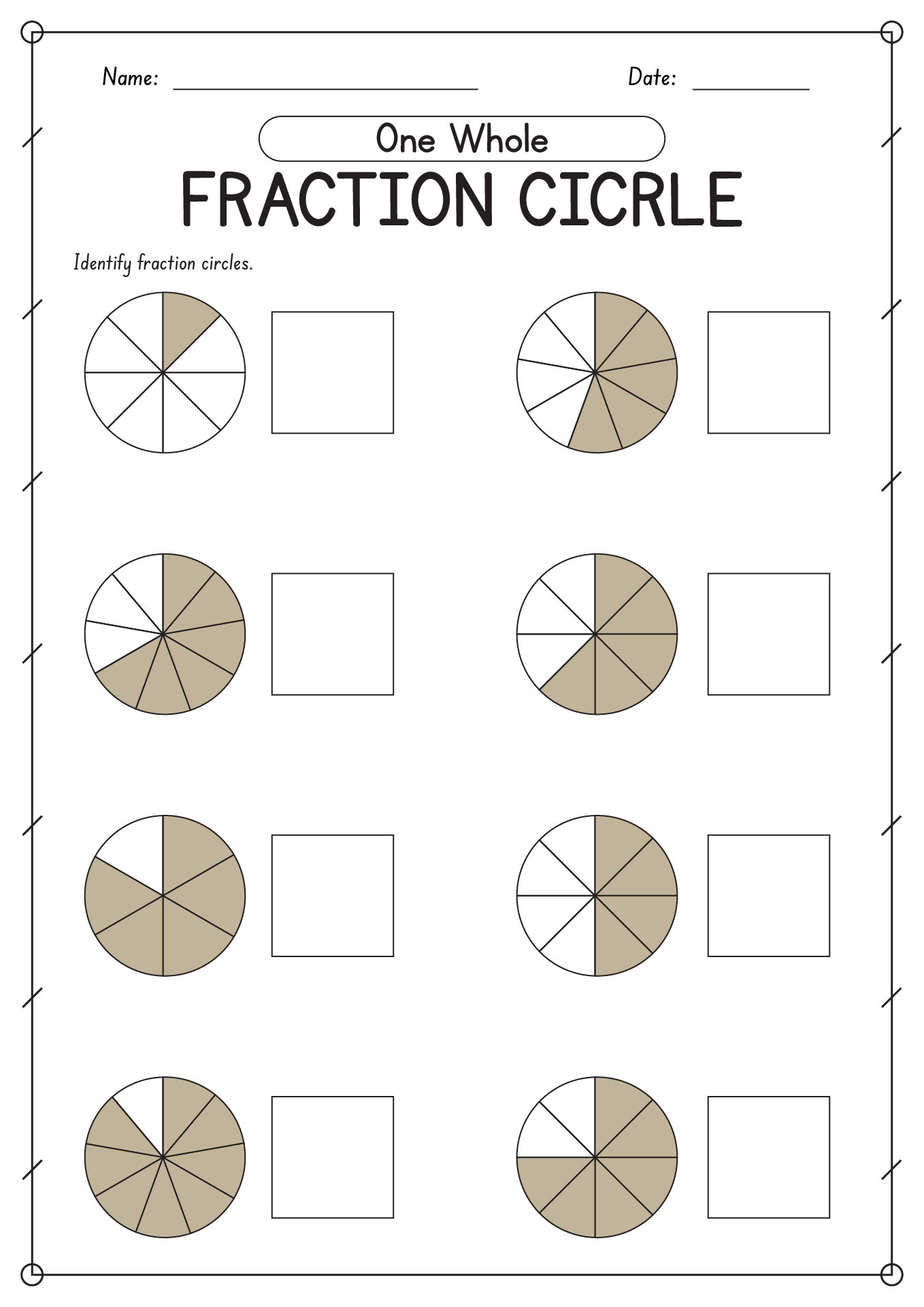 One Whole Fraction Circle