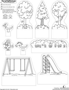 Playground Worksheet Kindergarten Image