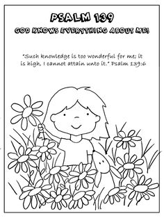 Psalm 139 Coloring Pages for Kids Image