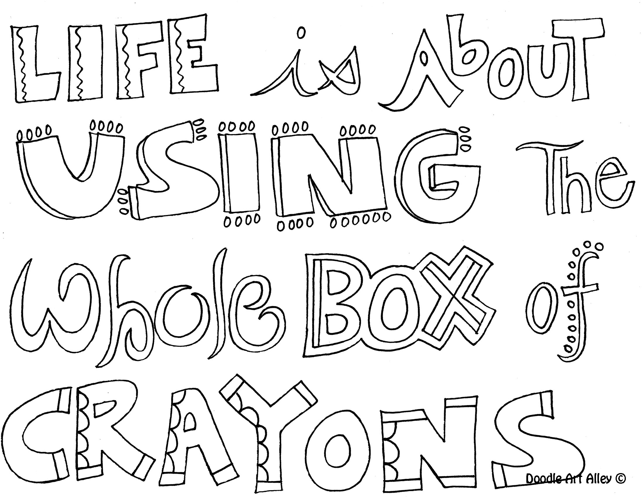Quote Coloring Pages Printable Image