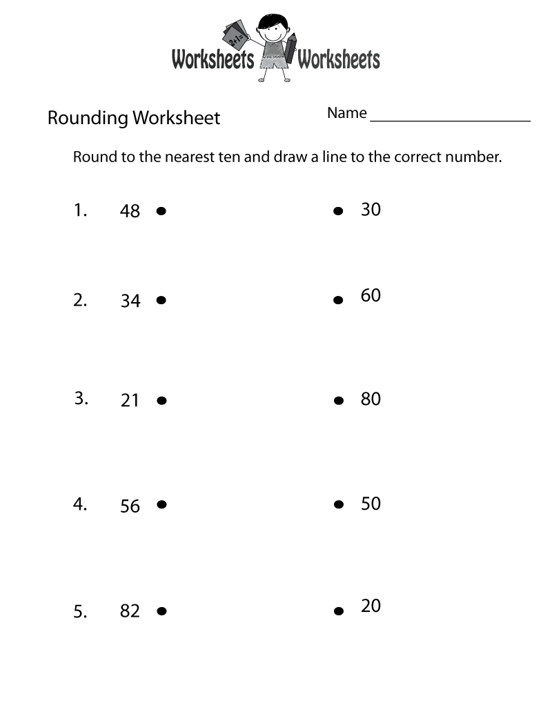 Rounding Numbers Worksheets
