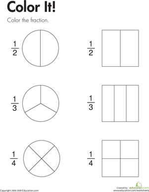 2nd Grade Fraction Worksheets Image