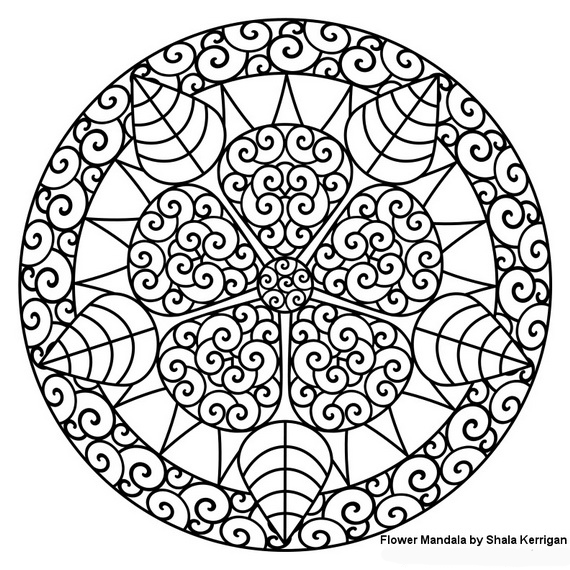 Adult for Mandala Page Coloring Sheets Image