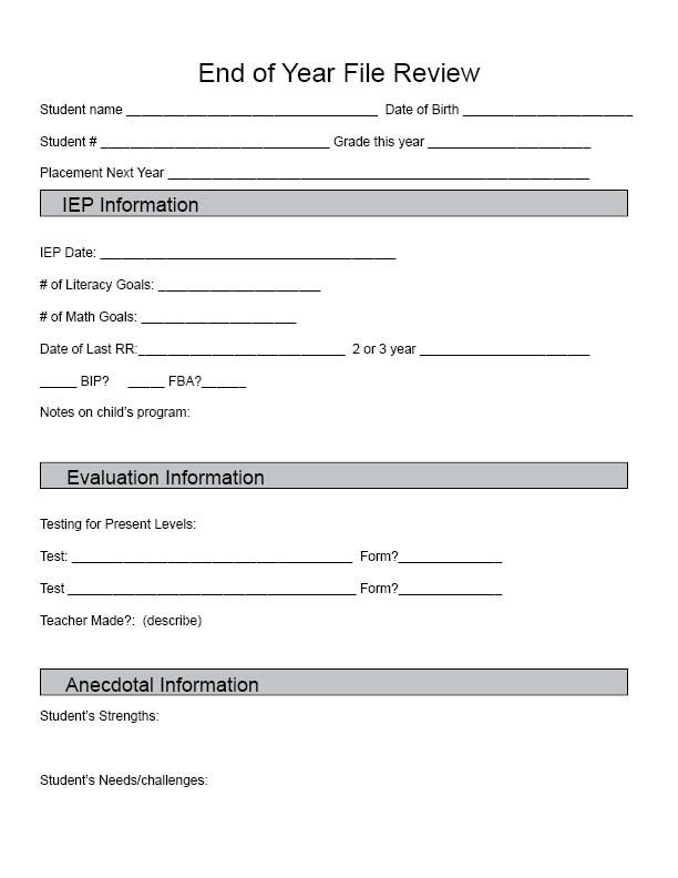 Behavior Write Up Forms for Students Image