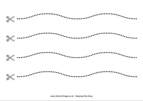 Free Printable Cutting Lines Image