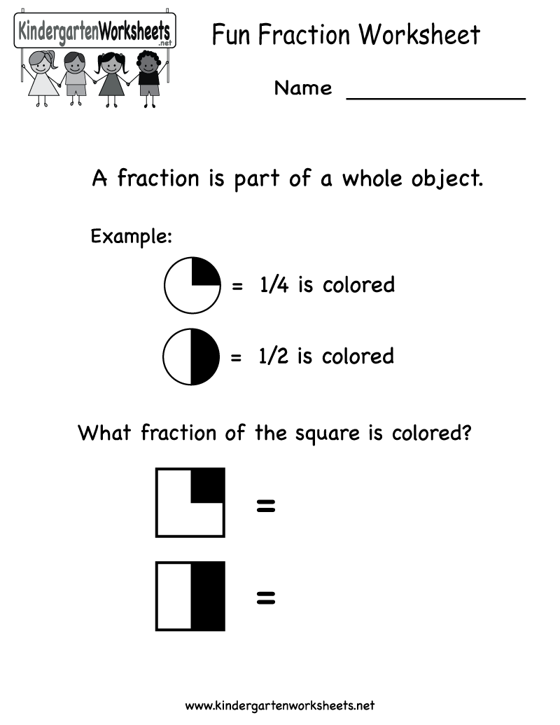 Fun Fraction Worksheets Printable Image