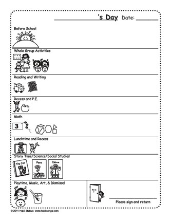 Kindergarten Behavior Contract Image