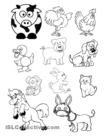 Preschool Printables Farm Animals Worksheets Image