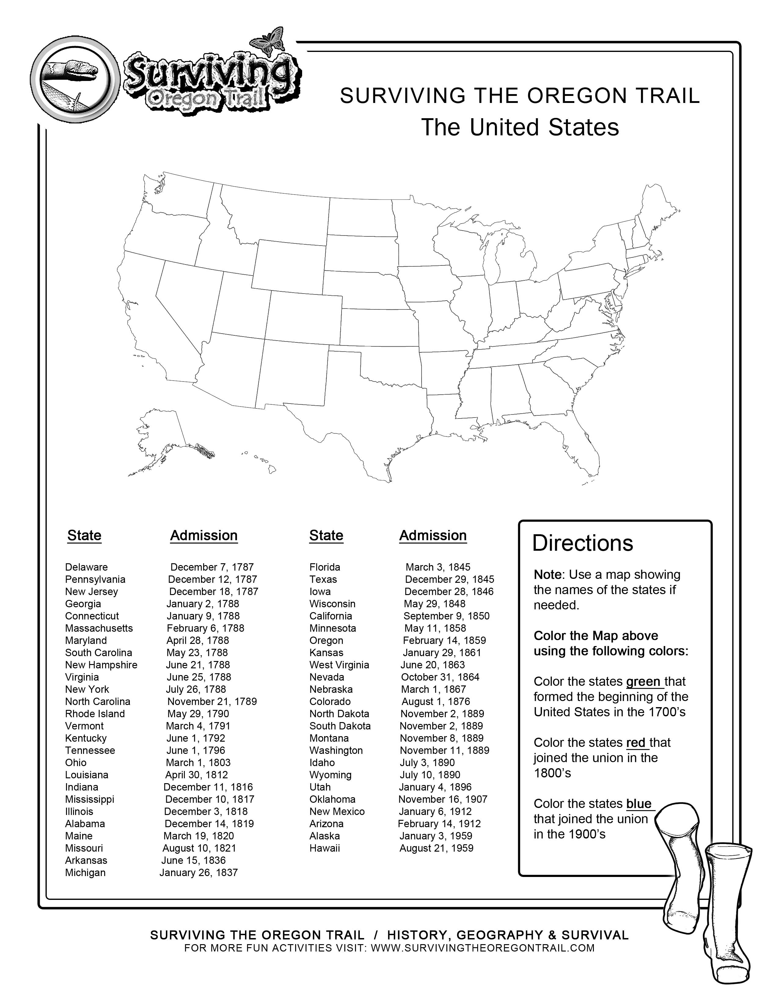 United States Geography Worksheets 4th Grade