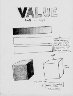Value Art Worksheet Elementary Image