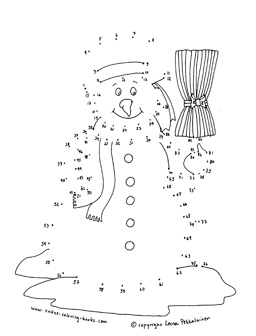 Winter Dot to Dot Coloring Pages