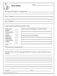 Worksheets Students Behavior Contract