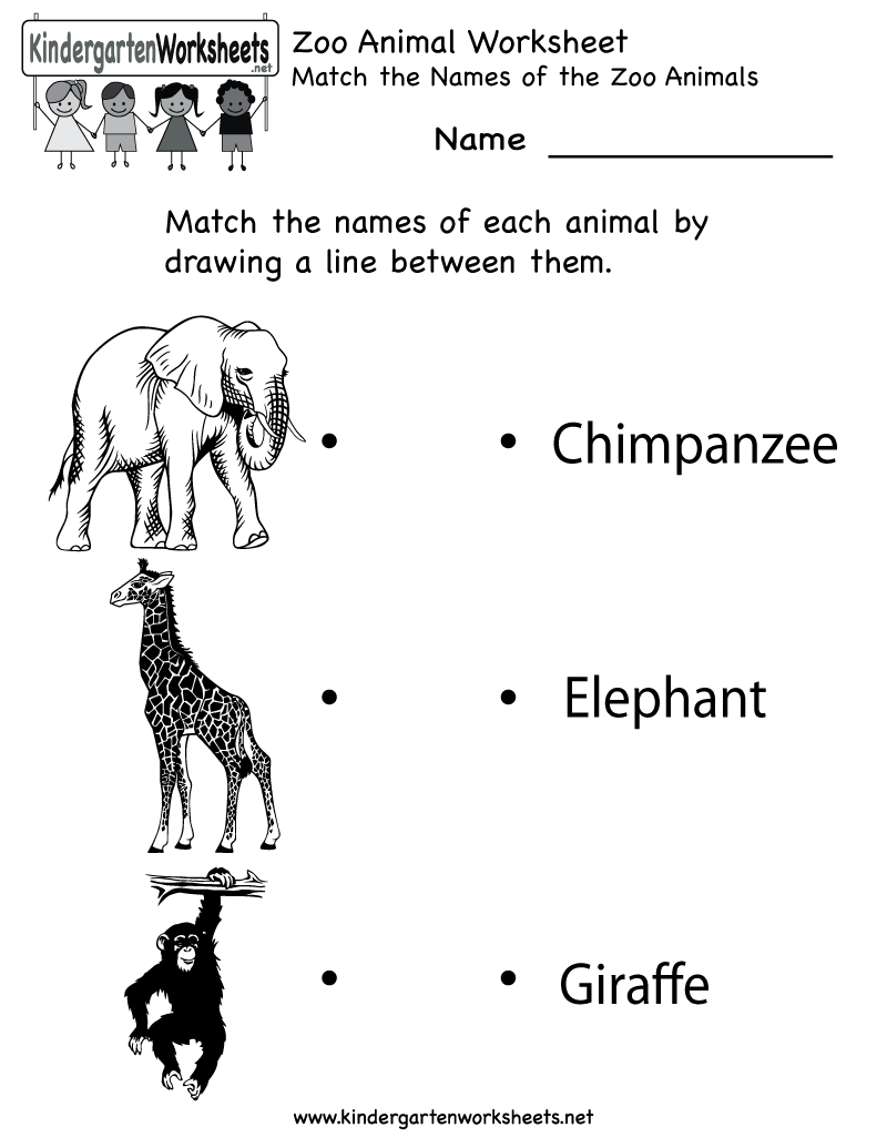 Zoo Animals Worksheets Printable Image