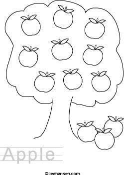 Apple Tree Printable Activity Image