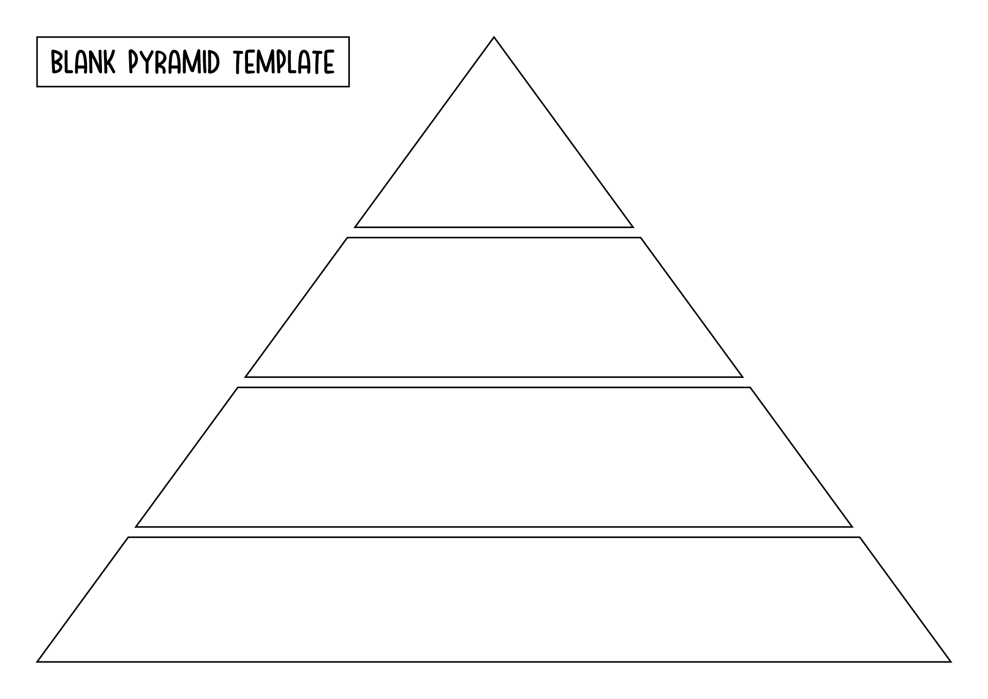 Template Of A Pyramid
