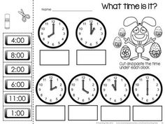 Digital and Analog Clock Worksheets