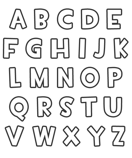 Free Alphabet Letter Stencil Templates