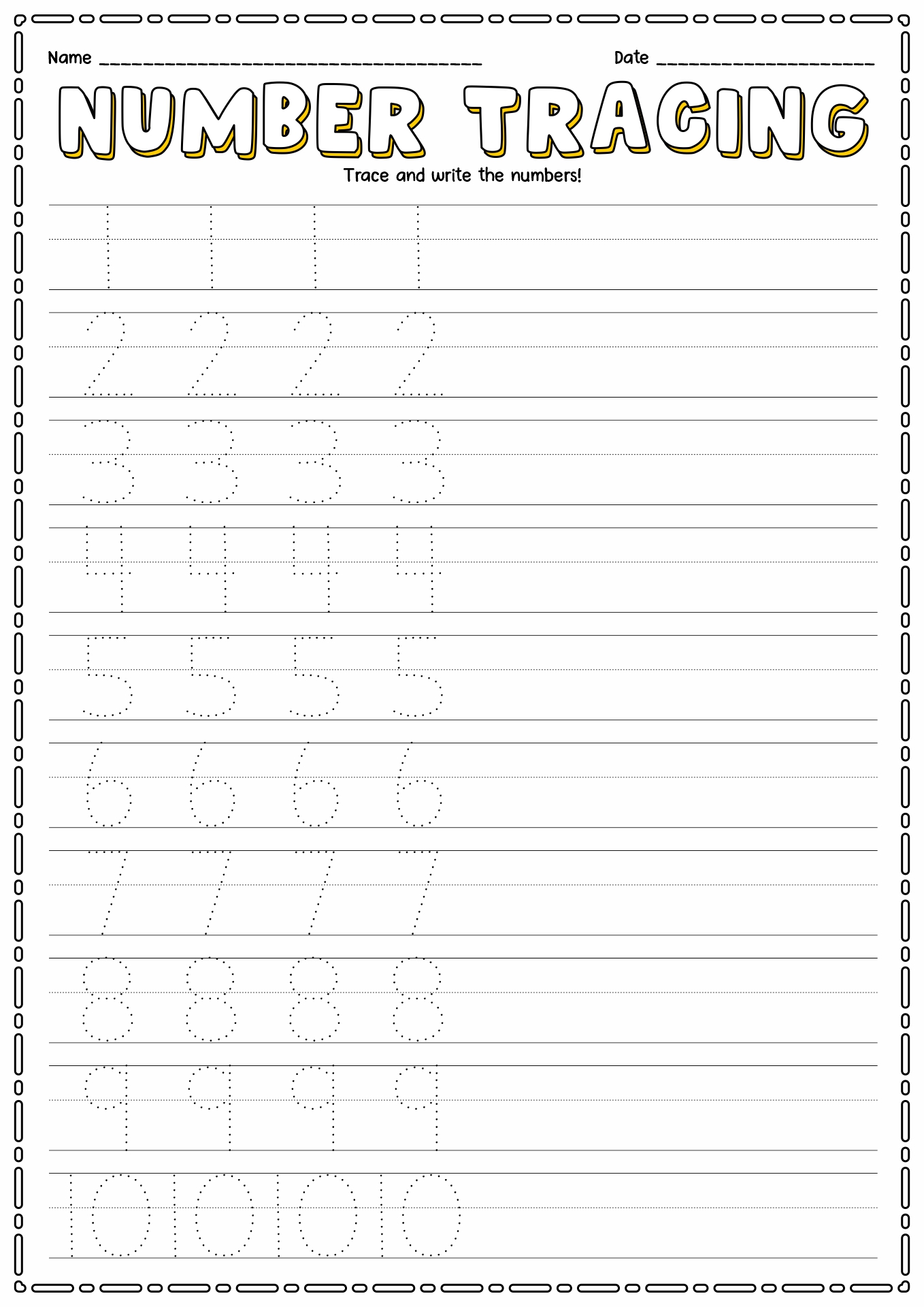 16 Writing Practice Worksheets For Preschool - Free PDF at