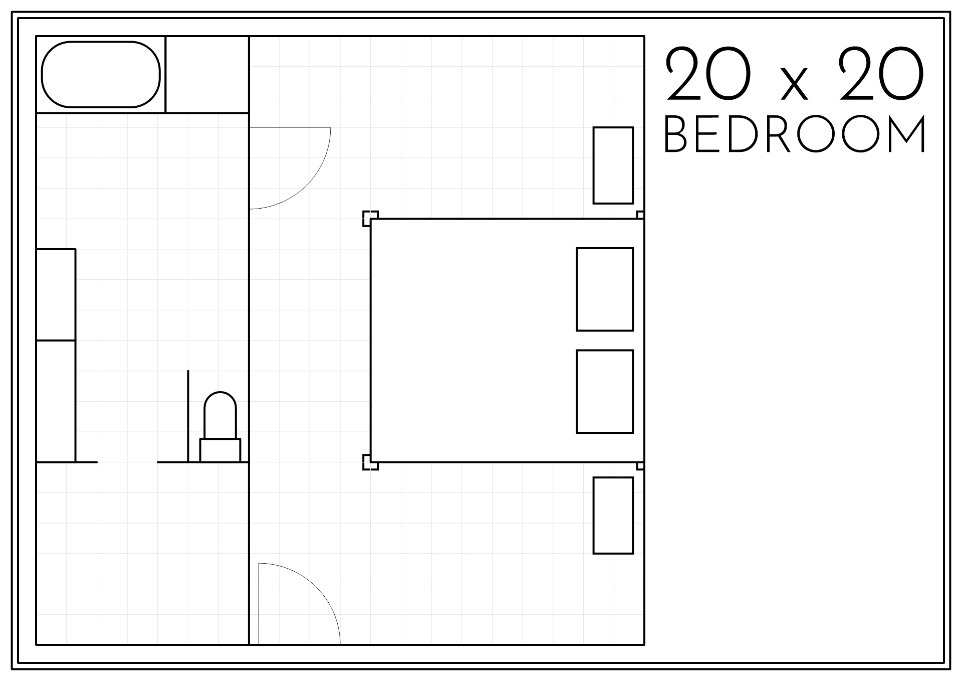Master Bedroom Floor Plans 20 X 20