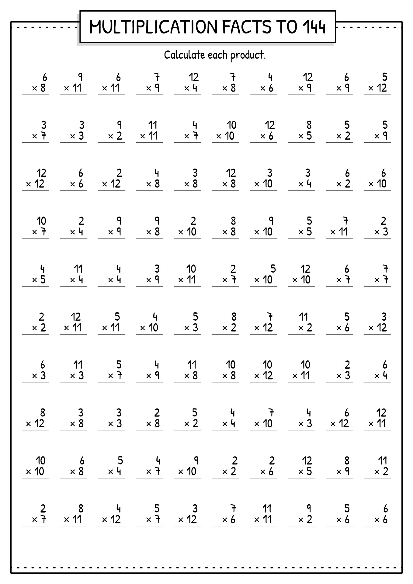 11 Multiplication Worksheets 4S Worksheeto